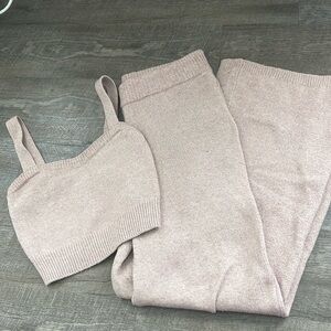 Gilly Hicks Light Pink Sweater Set